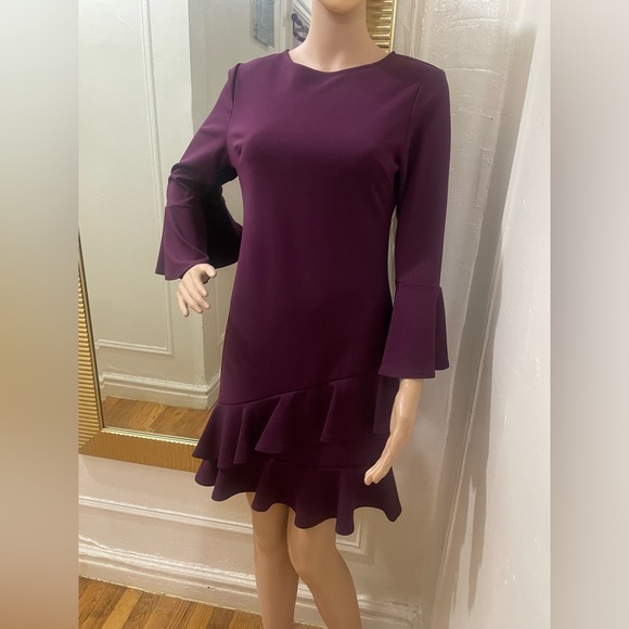 Lulu's Deep Purple Long Sleeve Dress - Picture 9 of 11